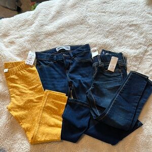 NWT - 5T jeans and legging bundle, GAP, Old navy, Kohl’s
